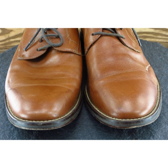 14th Union Shoes Sz 9.5 M Brown Derby Oxfords Leather Men‎ 58665 - Picture 3 of 10